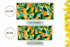 Floral Mug Wrap Design, Abstract Summer Mug Sublimation Product Image 2