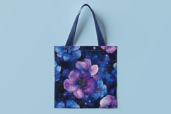 Dark Metallic Floral Digital Paper Product Image 2