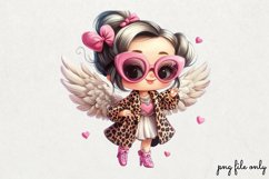 Lazy Pink Leopard girl for Clipart PNG Product Image 1