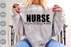 Nurse Life SVG Design / Nurse - Care - Inspire - Heal SVG Product Image 1