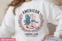 American Cowgirl Club PNG, Western 4th Of July Sublimation P Product Image 2