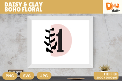 Daisy &amp; Clay Boho Floral Monogram Product Image 1