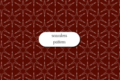 Burgundy Dotted Starburst Geometric Seamless Pattern Product Image 1