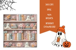 Cute Halloween Square Coasters, Halloween Ghost Coasters Product Image 2