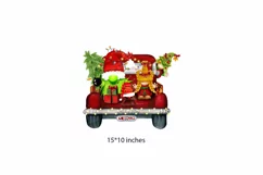 Christmas Thief with kids on a truck, Christmas Truck Product Image 2