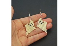 Boo Ghost Halloween Earrings pattern Beading pattern Brick Product Image 2