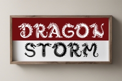 Dragon Storm Font SVG OTF TTF Fantasy Bold &amp; Outline Letters Product Image 2