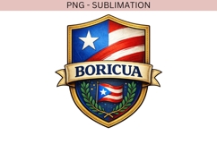 Boricua Puerto Rico PNG Sublimation | Puerto Rican Flag Product Image 2