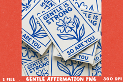 Floral line art: A Gentle Affirmation BUNDLE, Sublimation PN Product Image 6