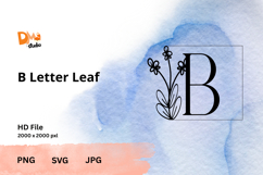 Letter Leaf Monogram Product Image 1