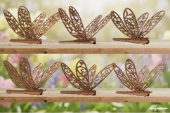 3D Dragonflies Laser Cut Bundle | Glowforge | SVG Product Image 2