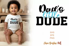 Daddy's little man svg, Dad and Mini SVG Product Image 1