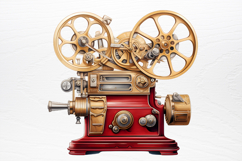 Vintage Christmas Cinema Clipart PNG Product Image 2