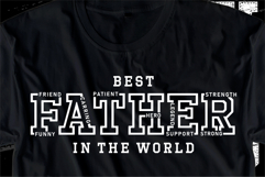 Best father in the world, Dad Shirt, Fathers Day Quote SVG Product Image 2