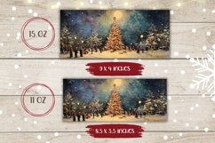 Christmas Tree Mug Template, Cozy Winter Mug Sublimation Product Image 2