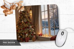 Festive Holiday Scene Mouse Pad PNG Design Product Image 1