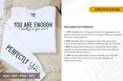 You are enough exactly as you are SVG T-Shirt Design Product Image 2