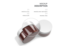 Amber Glass Jars - PSD Mockup Product Image 2
