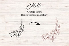 Orchid Floral Corner SVG Product Image 2