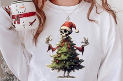 Christmas Skeleton Sublimation Clipart, Christmas PNG Product Image 2