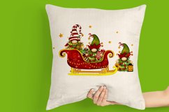 Christmas Gnomes, Christmas elves in a sleigh, Gnomes Product Image 2