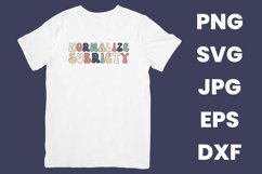 Retro Normalize Sobriety Mental Health Inspirational SVG Product Image 2