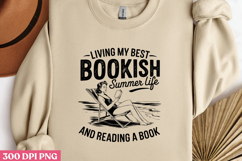 Retro Book Lover Sublimation Clipart Bundle PNG Product Image 10