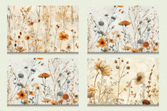 Watercolor Dried Flowers Cutting Boards sublimation Design Product Image 2