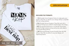 Moms Lap SVG - Mother's Day Sleeve T shirt Design Product Image 2