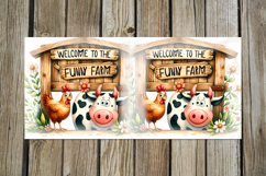 Funny farm | farmhouse Mug sublimation design bundle Product Image 2