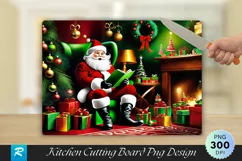 Santa’s Elves with Toys Cutting Board PNG Design Product Image 1