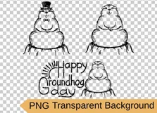 Groundhog Day Printable SVG,PNG Groundhog Hamster Product Image 2