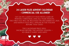 Laser Cut Advent Calendar 24 Premium Files | Glowforge | SVG Product Image 2