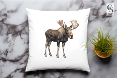 Moose Illustration Clipart Sublimation PNG Product Image 3
