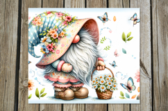Summer gnomes | flowers Skinny tumbler Sublimation design Product Image 2