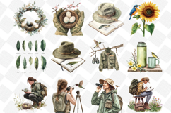 Spring Birdwatching Clipart - Set Of 46 Png Bundle Product Image 2