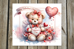 Valentine teddy bears | 4 love Skinny tumbler designs Product Image 2