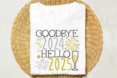 Goodbye 2024 Hello 2025 svg, New years Eve Svg, New Year Svg Product Image 2