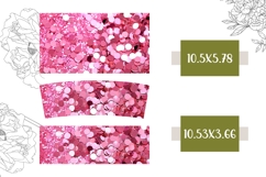 Pink Confetti Tumbler PNG, Glitter 40 Oz Tumbler Sublimation Product Image 2