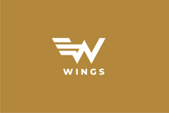 Wings Letter W Logo Design Vector Product Image 2