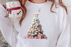 Pastel Christmas Shublimation Clipart, Pastel Christmas Clip Product Image 2