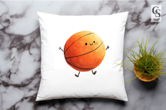 Watercolor Kids Basketball Character Clipart Sublimation PNG Product Image 3