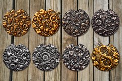 Metallic ornament | 8 Sublimation car coaster &amp; key chain Product Image 2