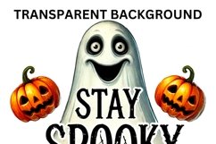 Stay Spooky Halloween Watercolor Sublimation Files, Ghost Product Image 3