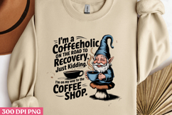 I M A COFFEEHOLIC ON THE ROAD PNG Product Image 1