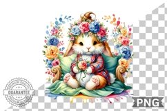 Floral Nursery Animal Sublimation Clipart Bundle Product Image 3