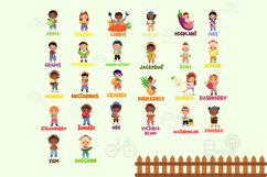 Fruits and Veggies Alphabet Clipart Product Image 2