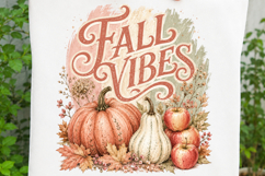 Vintage Autumn Pumpkin Sublimation Design SVG Product Image 3