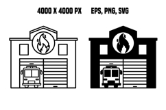 Fire Station Icons Product Image 1