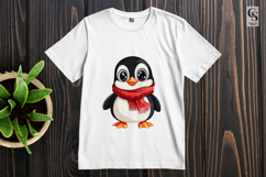 Cute Winter Penguin Clipart PNG Product Image 2
